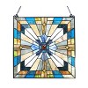 Chloe Lighting Antoinette Tiffany-Style Mission Stained Glass Window Panel 20" Height - 2 of 3