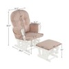 Costway Baby Nursery Relax Rocker Rocking Chair Glider & Ottoman Set w/ Cushion - 3 of 4