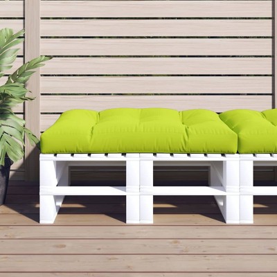 vidaXL Pallet Cushion Bright Green 47.2 in.x31.5 in.x4.7 in. Fabric