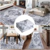 Washable Neutral Area Rug for Living Room Bedroom, Soft Vintage Low Pile Non-Slip Boho Farmhouse Carpet - 4 of 4