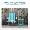 Adirondack Chair, HDPE Fire Pit Chair, Weather Resistant Outdoor Chair for Patio, Garden, Lawn - 4 of 4