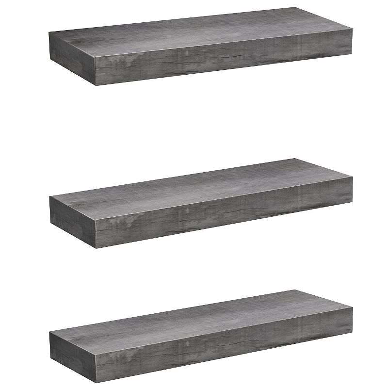3 Pack 16 Inch Sorbus Coastal Rectangle Floating Shelves - for Home Décor to Display Trophies, Books, Frames, and more, 1 of 6