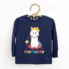 The Juniper Shop Mini Smiley Unicorn Distressed Toddler Long Sleeve Tee - 2 of 4