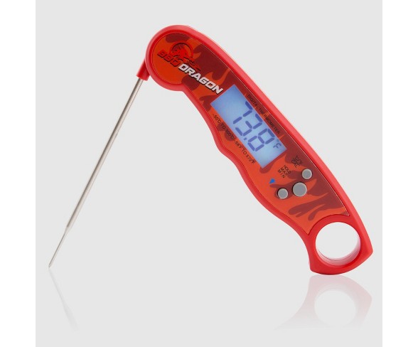 Instant Read H2O Proof Grill Thermometer Red - BBQ Dragon
