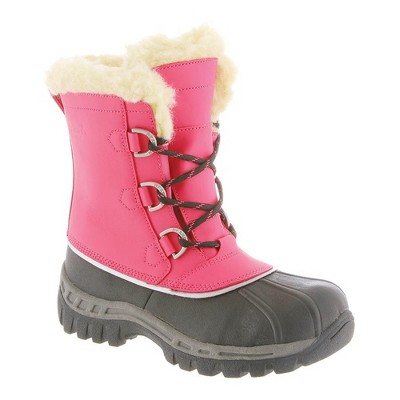 pink bearpaw fur boots