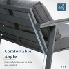 Heynemo 2-Seat Aluminum Outdoor Patio Loveseat Furniture Set With Faux Wooden, Aluminum Sofa Chair Conversation Furniture With Cushions - 4 of 4