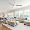 KTMBDW Quiet Ceiling Fan with LED Light DC motor 47 inch Large Air Volume Remote Control for Kitchen Bedroom Dining room Patio - 3 of 4