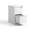 NicBex Modern File Cabinet with Lock, Vertical Metal Filing Cabinets with Drawers and Anti-Tilt Design,Office Cabinet for Home, Office,Black/White - 4 of 4