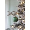 Syemin Decorative Objects Christmas Ball Ornaments Glass Decorative Tree Ornaments for Holiday Party Decorations Set of 6, Green, 3.9"*3.9"*3.9" - 3 of 4