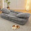 LAOTIES Human Dog Bed Lazy Sofa Couch,5-Position Adjustable Folding Sleeper For Adults And Pets - 3 of 4
