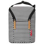 Skip Hop Insulated Breast Milk Cooler and Baby Bottle Bag - Black & White Stripe 24qt