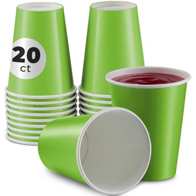 SparkSettings Disposable Paper Cups 9oz, 20 Pack