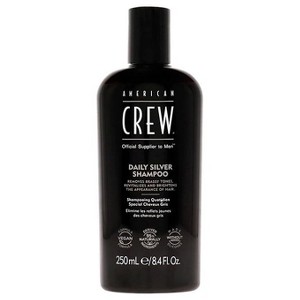 American Crew Men's DAILY SILVER SHAMPOO (8.4 oz) Removes Brassy Tones & Brightens Hair - 1 of 3