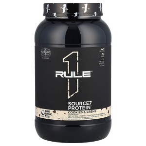 Rule One Proteins Source7 Protein Powder Drink Mix, Cookies & Creme, 2.03 lb (920 g) - 1 of 2