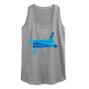 Women's - Dr. Seuss - You Can Steer Yourself Graphic Racerback Tank - 1 of 4