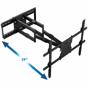 The Beast Outdoor TV Wall Mount, Weatherproof 275 lb Capacity Heavy Duty TV Wall Mount with Long Extension Arms - 1 of 4