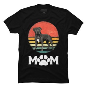 Men's Design By Humans Mother's Day Pittie Mom Pitbull Dog Lovers By JorgeLopez T-Shirt - 1 of 2