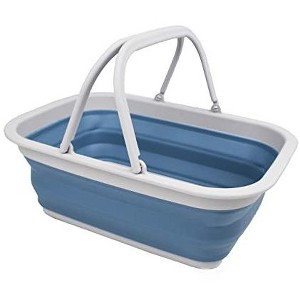SAMMART 9.2L (2.37Gallon) Collapsible Tub with Handles - 1 of 4