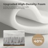 Itopfox Ultra Soft Nursery Rug for Bedrooms, Fluffy Kids Carpet with Non-Slip Backing, Long Pile Shag Carpet Fuzzy, Shaggy, Tie-dye Light Grey Silver - 4 of 4