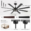 Airsurfer 65" Ceiling Fan with Light and Remote Control 8 Blades Ceiling Fan with 6-Speed Quiet DC Motor, Reversible Blades, Timer - 3 of 4