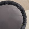 TOWN & COUNTRY LUXE CuddleTown Fuzzy Solid Donut Pet Bed - 3 of 4