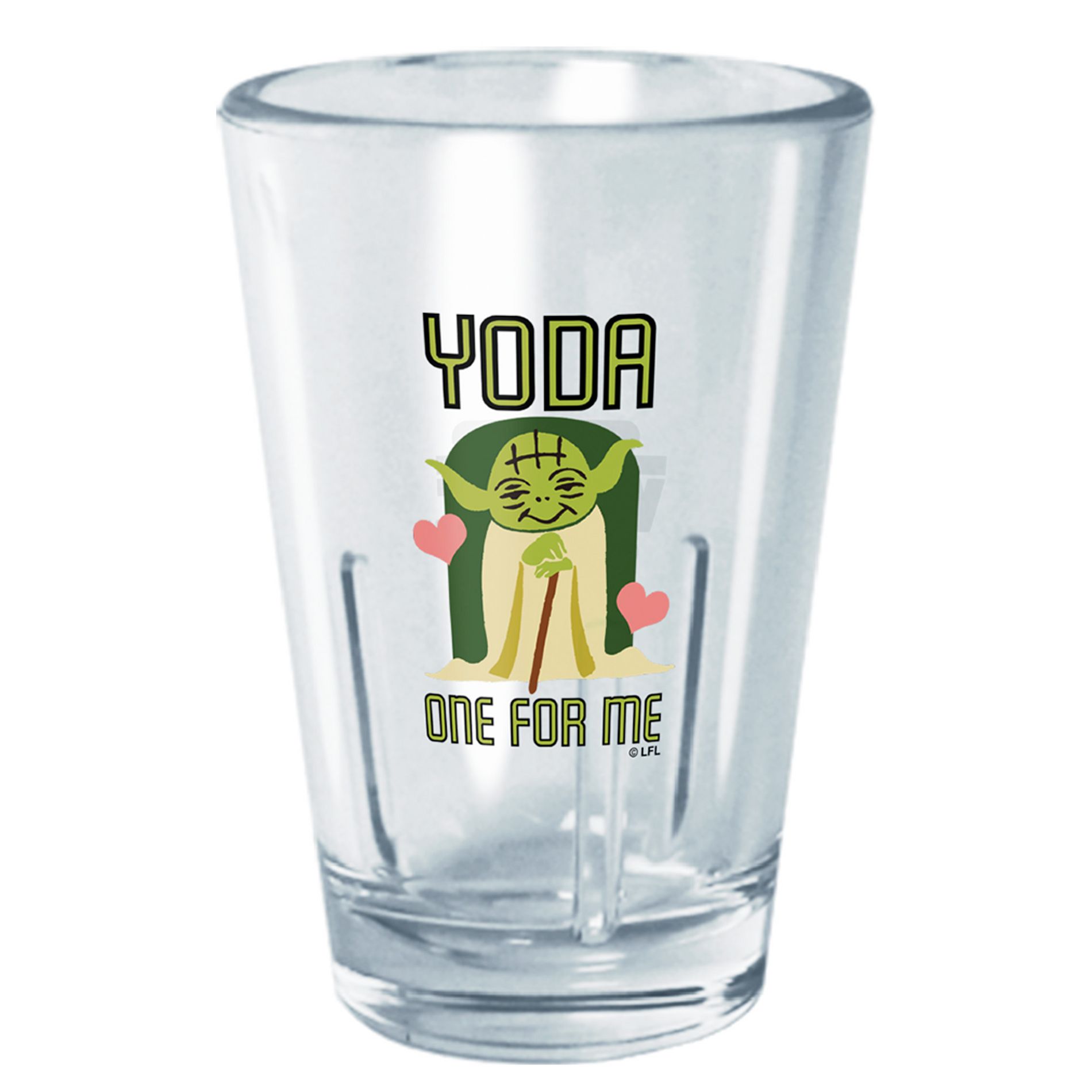 Star Wars Cute Cartoon Yoda One for Me  Tritan Shot Glass - Clear - 2 oz.