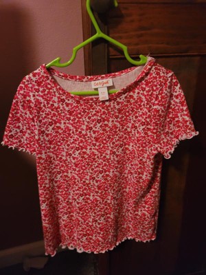 Girls\' Short Sleeve Target Cat : - T-shirt & Xxl Green Jack™ Ribbed