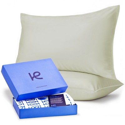 Kickoff 100% Bamboo Viscose Pillowcases Only, Hidden Zipper, Cooling Breathable, Bedding Pillow Covers for Hot Sleepers