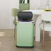 Dolonm 50L Automatic Sensor Trash Can - Mint Green, Hands-Free Stainless Steel Bin with Silent Closing Lid - 3 of 4