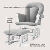 Child Craft Cozy Glider Rocker and Ottoman Set, Padded Cushion with Convenient Storage Pockets, Solid Wood Base & Frame - 4 of 4
