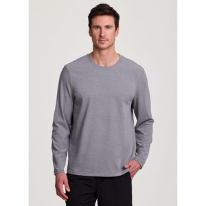 Avalanche Men's Ultra Lightweight Micro Fleece Mini Stripe Long Sleeve Shirt Base Layer - 1 of 4