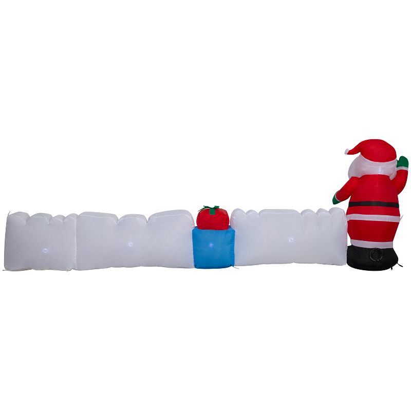 Gemmy Christmas Inflatable "Merry Christmas" Sign with Santa, 3 ft Tall, Multi, 4 of 7