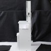 SEVOBAL Dressers Compact Vanity Table Set with Cushioned Stool and Power Station for Bedroom, White, 29.2"*12.6"*50.4" - 4 of 4