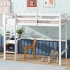 Okak Full/Twin Size Loft Bed with Study Desk and Shelves,Sturdy Wooden Loft Beds with Ladder & Safety Rails for Kids,Teens - 2 of 4