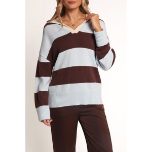Mikaela Rugby Stripe Knit Sweater - 1 of 4