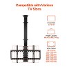 VEVOR Motorized Ceiling TV Mount, TV Wall Mount for 32 to 55 Inch TV, Electric Adjustable Ceiling TV Mount, Motorized Flip Down TV Mount, Black - 4 of 4
