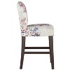 Skyline Furniture Hendrix Counter Height Barstool Multi Floral: Tapered Wooden Legs, Armless Design - 3 of 4