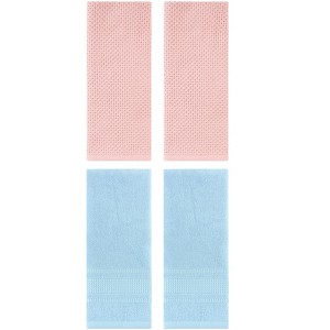 REGALWOVEN 4 Pcs Cotton Soft Absorbent Waffle Hand Towel for Bathroom - 1 of 4