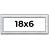 PosterPalooza | Panoramic Classic Silver Picture Frame - UV Acrylic, Foam Board Backing, Hanging Hardware - 2 of 4
