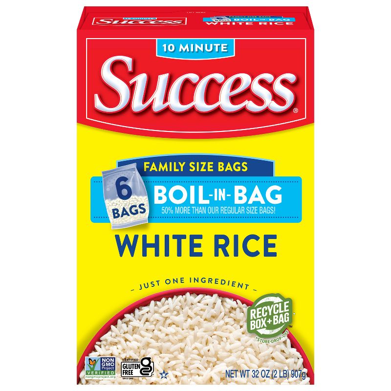 Success Family Size Boil-in-Bag White Rice - 2lbs, 1 of 10