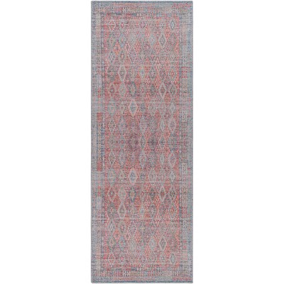Farrell Traditional Machine Washable Rug Blue - Artistic Weavers