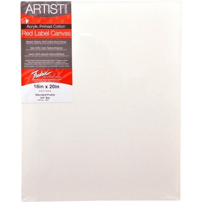 Fredrix Artist Series Stretched Canvas, 16 X 20 in, White