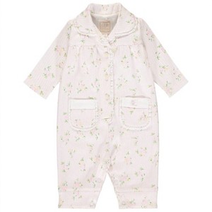 Girl's Floral Printed Romper - Emile et Rose - 1 of 3