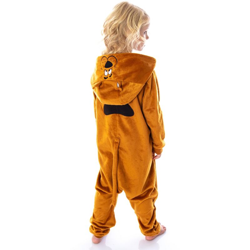 Scooby Doo Toddler Kids Scooby Doo Costume Pajama Union Suit Onesie, 4 of 7