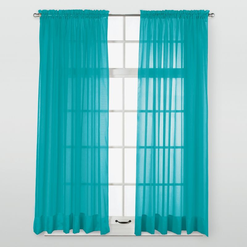 Collections Etc Elegance Sheer Window Curtain Panel, Single Panel,, 2 of 4