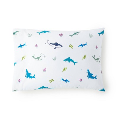 Shark Attack 100% Cotton Hypoallergenic Pillow Case - WildKin