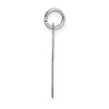 Black Bow Jewelry 14k White Gold, Ella Collection, LG Fancy Script Initial Pendant A-W - 2 of 4