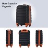 2-Piece Lightweight Expandable Luggage Set,20Inches ABS Hardshell Luggage Spinner Wheels With TSA Lock And Carry On Travel Bag-Cuddlewood - 3 of 4