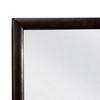Royal Hampton Dresser Vanity Mirror, 40 Inch Modern Black Solid Wood Frame - 4 of 4