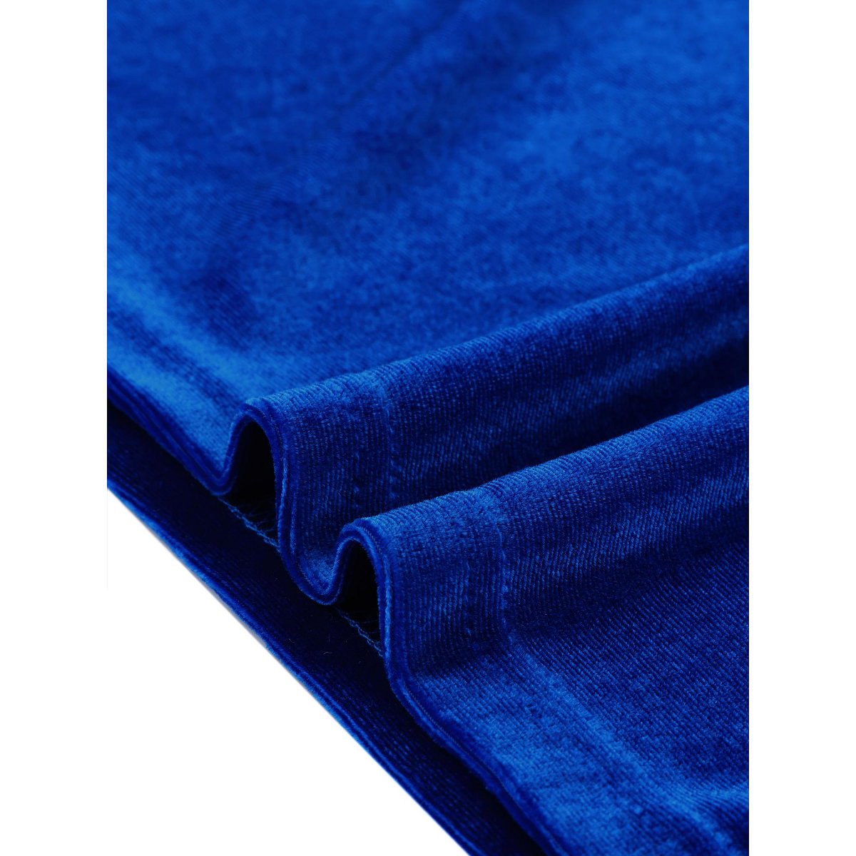 Женские платья INSPIRE CHIC Women's V Neck Velvet Cocktail Party Work Midi Wrap Dress Royal Blue Medium — фото 5
